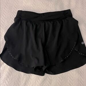 Lululemon Fast and Free High-Rise Classic-Fit Split Short 3" black